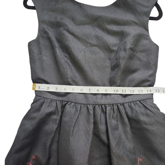 Cynthia Steffe Metallic Floral Dress Size 4 - Picture 11 of 14